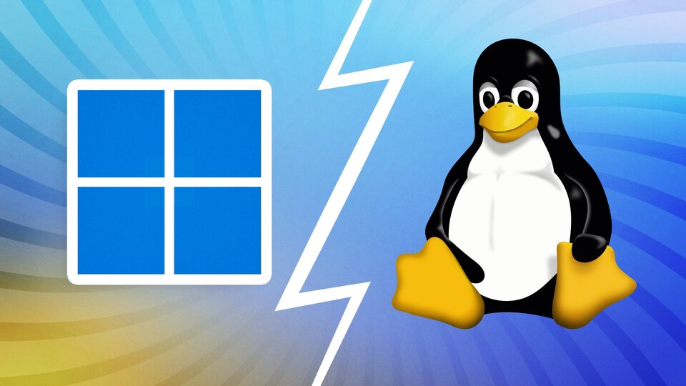 In Schleswig-Holstein, Windows is being replaced by open source solutions. (Image: Microsoft, Linux)