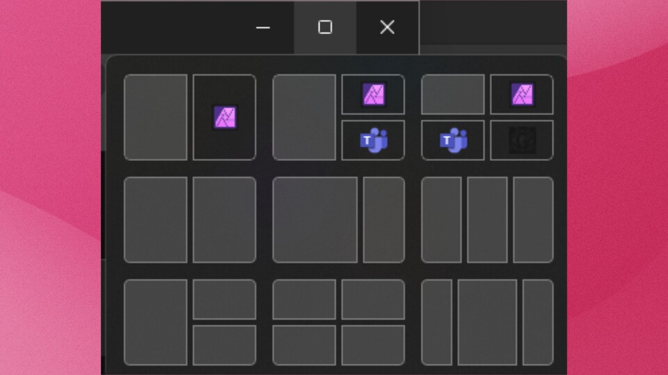 Die Smart Snap Layouts sollen eine komfortable und durchdachte Anordnung eurer geöffneten Fenster erlauben.