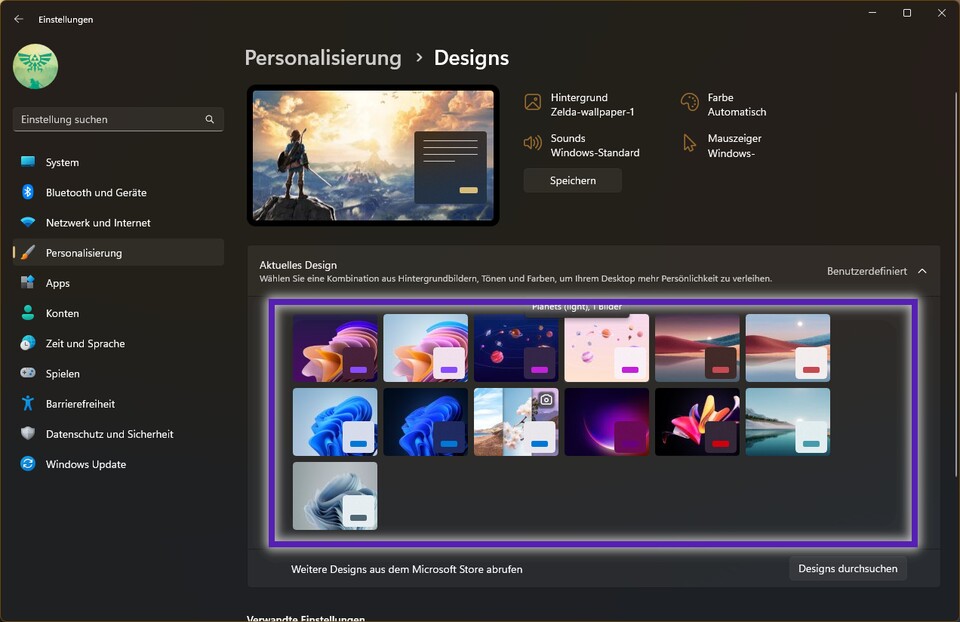 Versteckte Themes für Windows 11: So schaltet ihr die neuen Designs frei