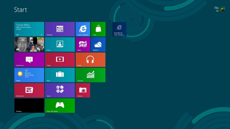Nach dem Booten präsentierte sich Windows 8 mit einem Start-Bildschirm und verscheuchte so sehr viele Nutzer.