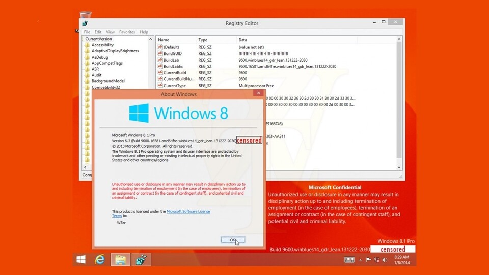 Ein Screenshot aus dem für April geplanten »Update 2014« für Windows 8.1.