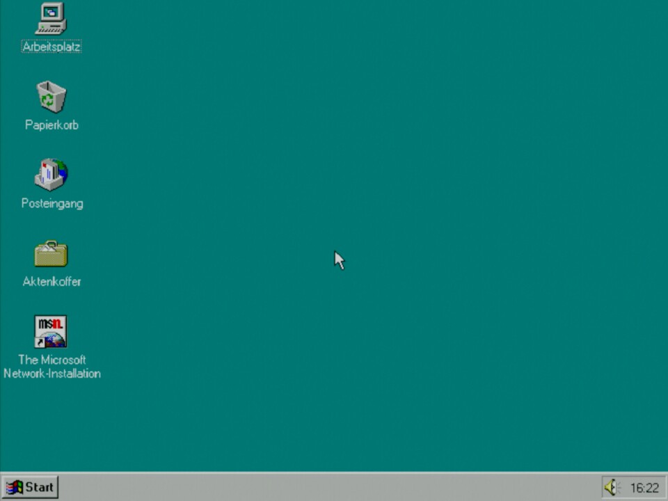 Diesen Desktop kennt vermutlich so gut wie fast jeder.