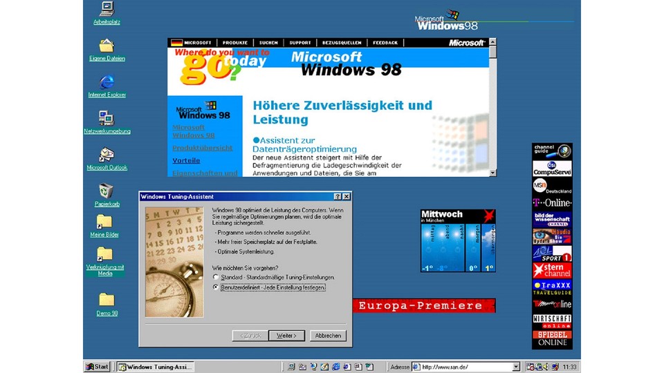 Windows 98 unterstützte erstmals USB-Geräte – zumindest meistens.