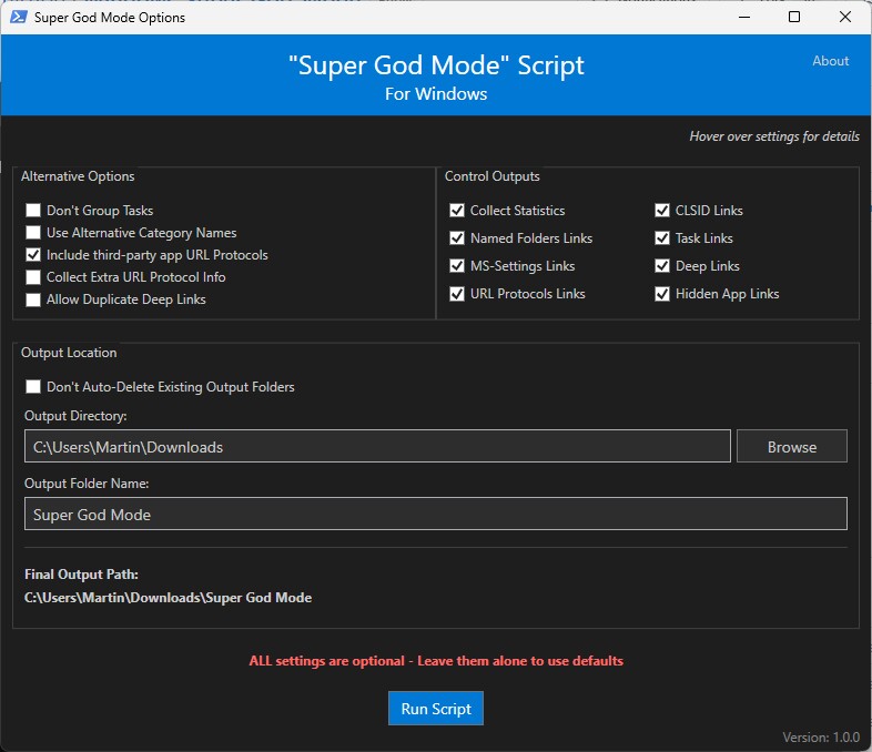 Windows 11 App schaltet »SuperGottmodus« mit über 1.000 Optionen frei