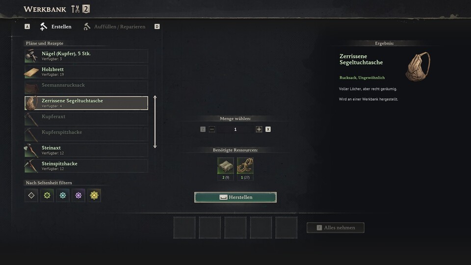 Die Segeltuchtasche besteht eigentlich nur aus Blättern und ist damit problemlos früh zu craften.