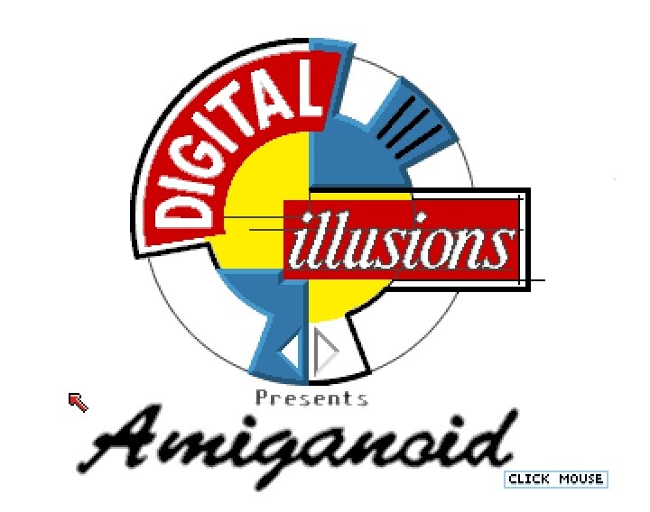 Amiganoid Startbildschirm