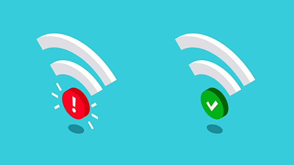 Ungeschützte Netzwerke sind ein größeres Sicherheitsrisiko als direkte Angriffe auf das aktivierte WLAN von eurem Handy. (Bild: Thomas Knopp über Adobe Stock)