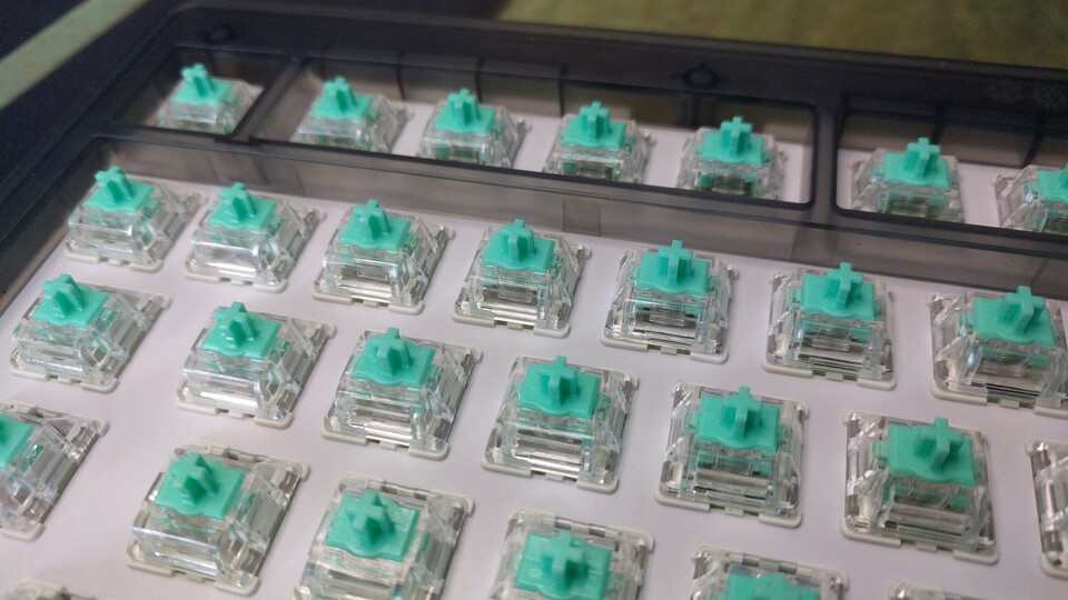 Die Wooting 80HE kommt mit magnetischen Schaltern: Lekker Switch V2. (Bildquelle: Nele WobkerGameStar Tech)