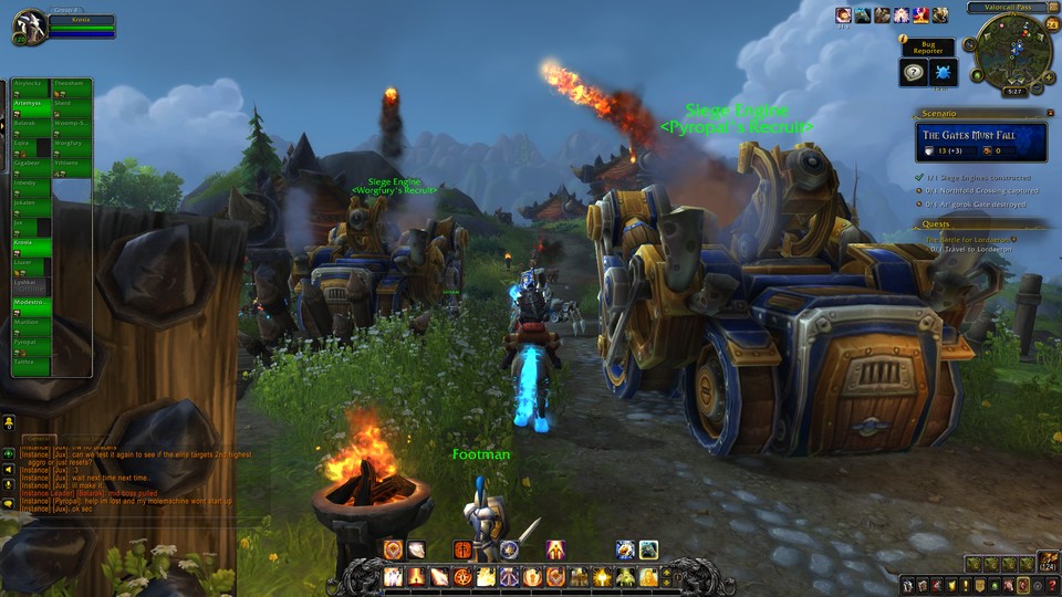 Bauen und Belagern: WoW trifft Warcraft 3 in den Kriegsfronten.