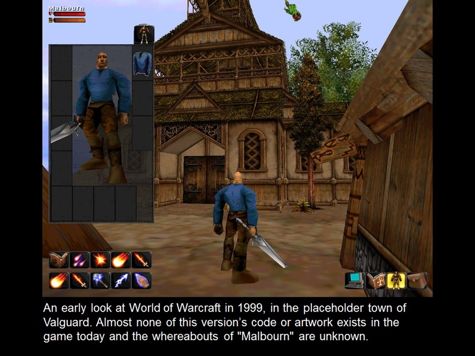So sah das Online-Rollenspiel World of WarCraft während der Entwicklung im Jahr 1999 aus.
