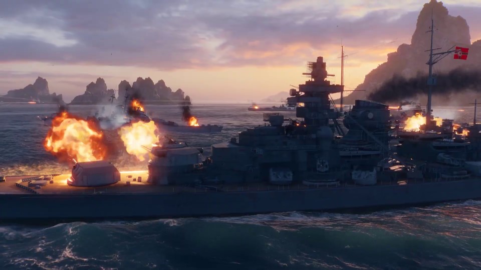 World of Warships stellt das abgedrehteste Crossover seit langem im Trailer vor