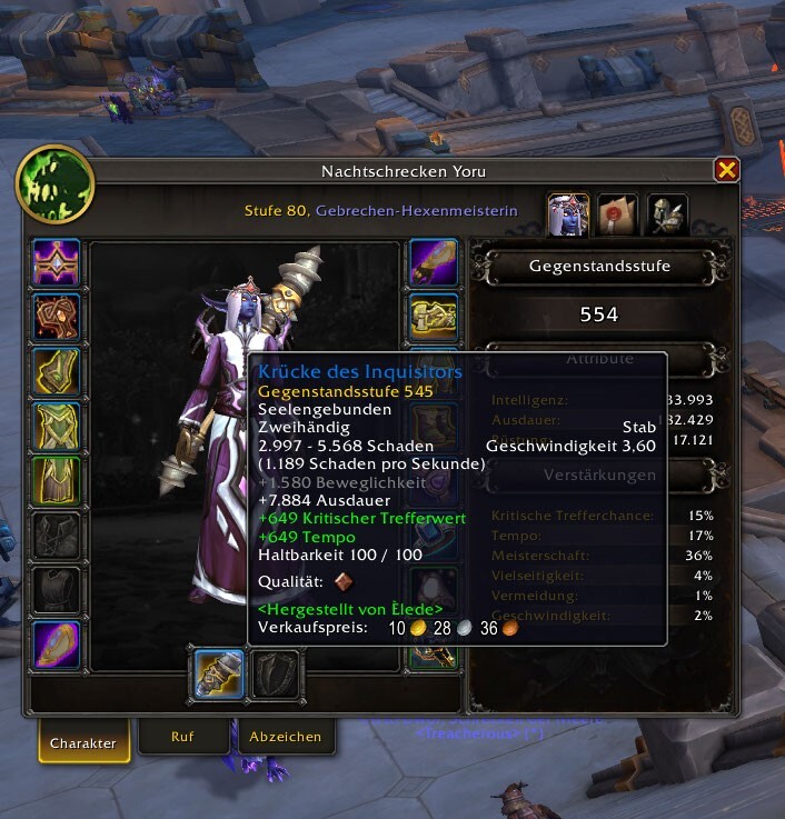 Ich gebe zu, als ich den Stab im Auktionshaus gesehen habe, musste ich lachen.