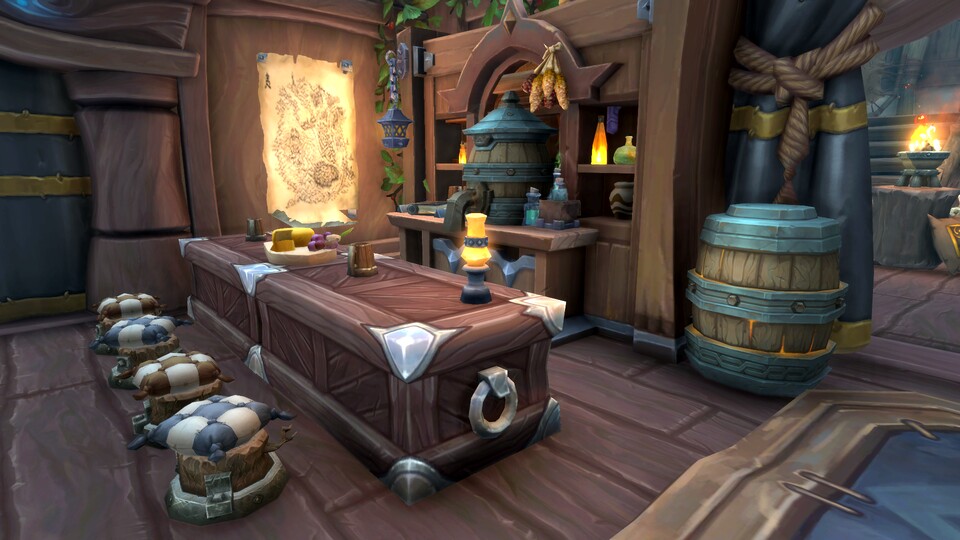 Mit so einer stilvollen Inneneinrichtung werdet ihr eure Besucher gar nicht mehr los. Prost!