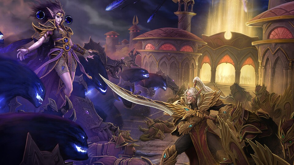 Xal’atath und die Leere greifen nach dem Sonnenbrunnen der Blutelfen. Dieser epische Konflikt ist eine völlig neue Story, in die man schnell hineinwächst.