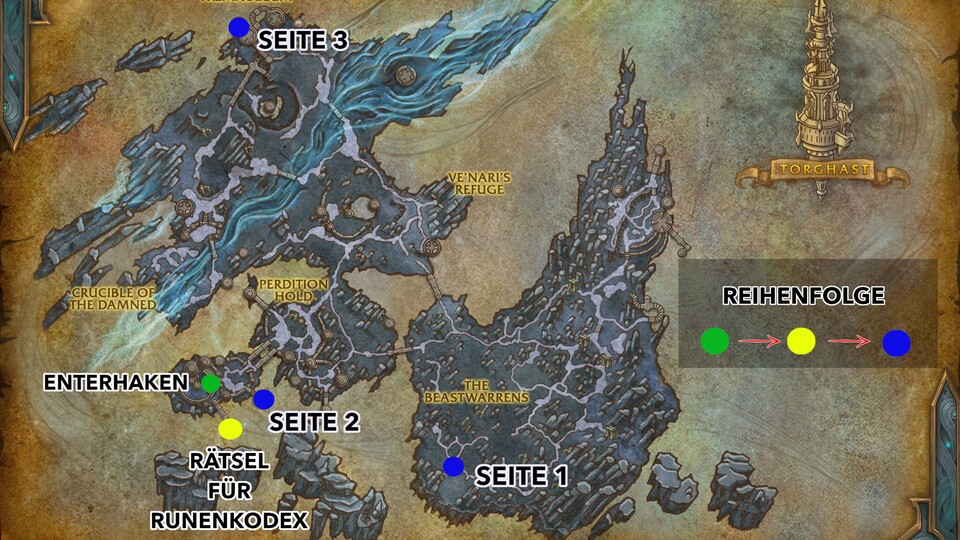 WoW Shadowlands: So löst ihr das Rätsel für das Schlund-Mount