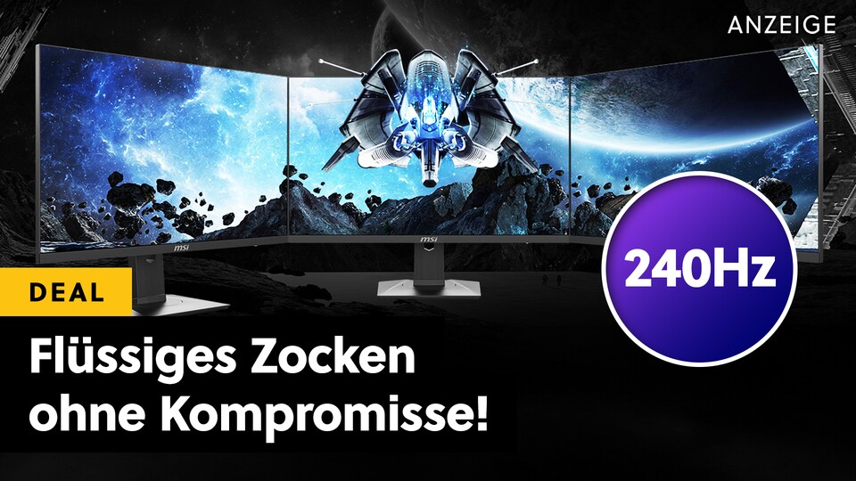 Jetzt im CyberDeal bei Cyberport günstiger denn je: Der MSI G274QPXDE mit WQHD-Auflösung, 240Hz-Bildwiederholrate und nur 1ms Reaktionszeit!