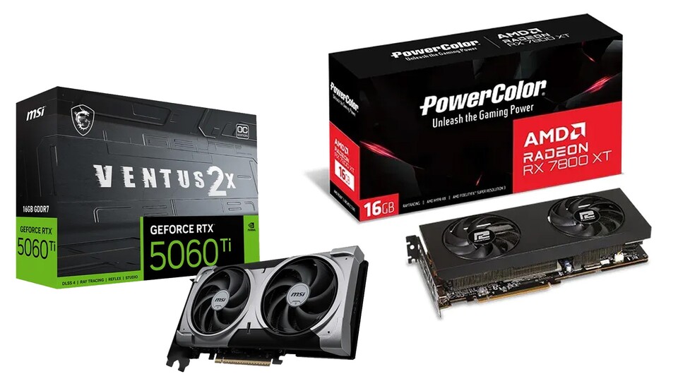 In dieser Preisklasse würde ich die RTX 5060 Ti aufgrund von besserer Raytracing-Performance und Support für DLSS 4.