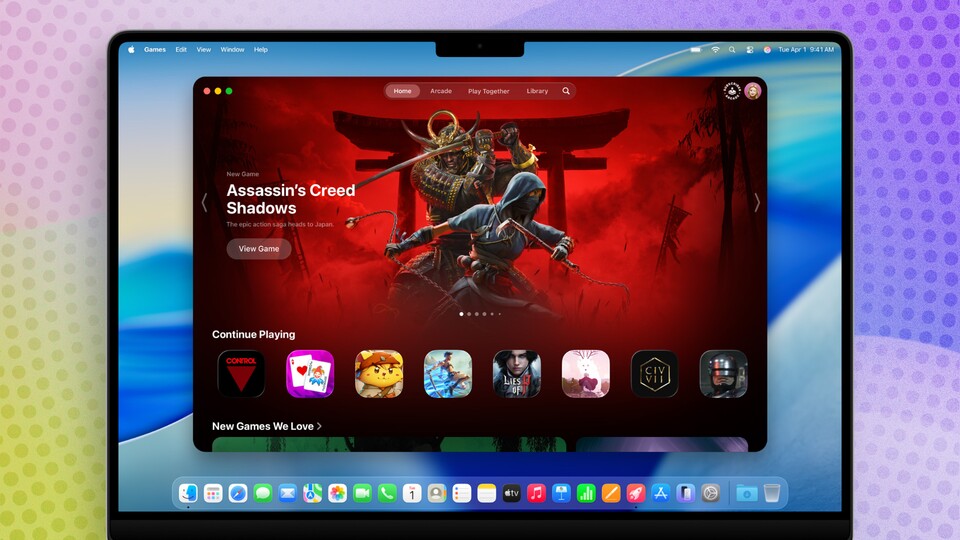 Die neue Games-App startet mit macOS 26 und will insbesondere an der Übersicht schrauben.