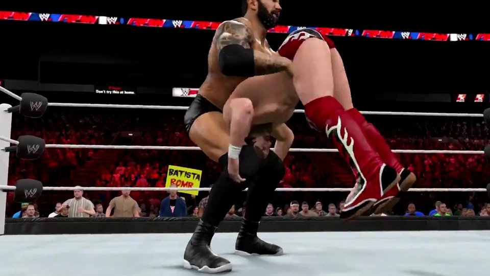 WWE 2K15 - Gameplay-Trailer mit der »Batista Bomb«