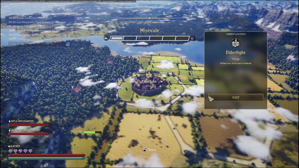 Wir wandern wie Figuren in einem Brettspiel über die Oberwelt.