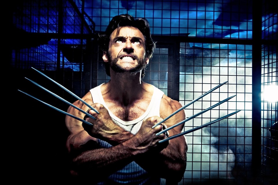 Wolverine zeigt seine verstärkten Klingen.