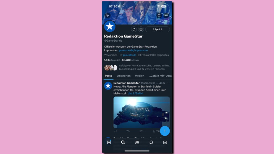 Unter dem Bild war vorher ein weißer Kasten mit der Überschrift.