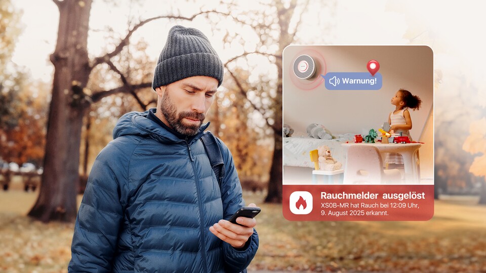 Ihr seid gerade unterwegs und daheim brennt wortwörtlich die Bude? Dann alarmiert die App euch und sämtliche Mitbewohner!