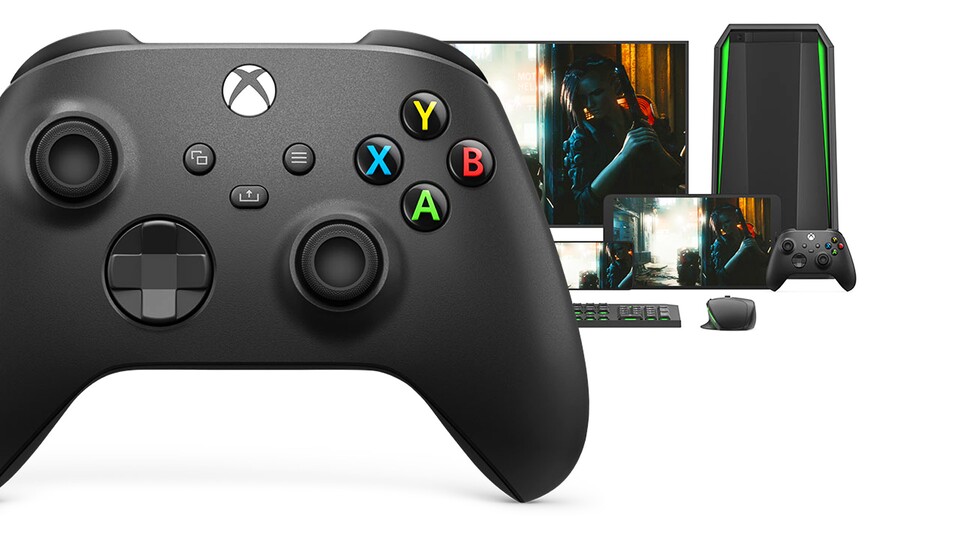 Der Xbox Controller von Microsoft lässt sich am PC, an einer Handheld-Konsole mit Bluetooth oder am Smartphone benutzen – und natürlich auch an einer Xbox.