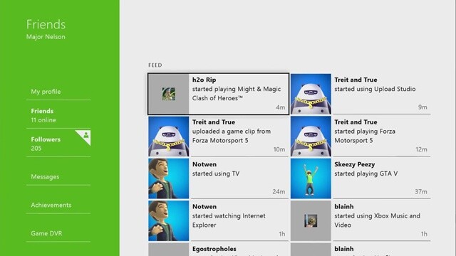 Xbox One - Trailer erklärt die Freundesliste-Funktionen