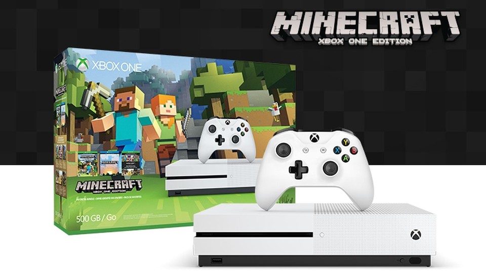 Das Xbox One S Minecraft-Bundle kostet aktuell sogar weniger als die Konsole ohne Spiel.