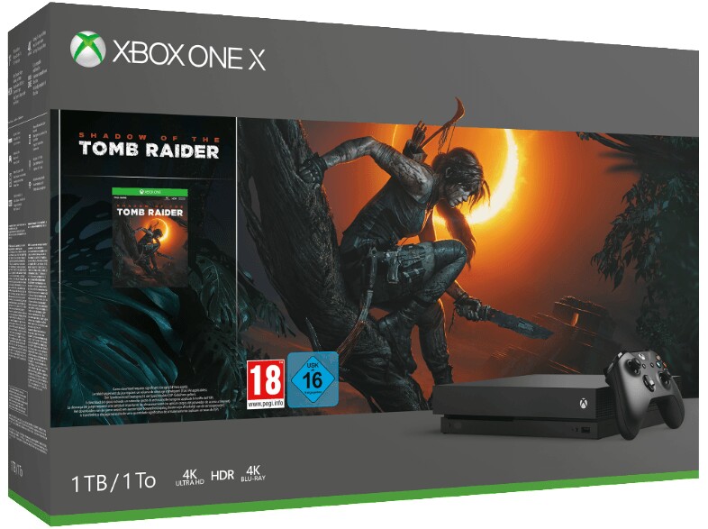 Der Xbox One X im Shadow Of The Tomb Raider-Bundle legt MediaMarkt noch einen WQHD-Monitor mit 144 Hz und 31,5 Zoll bei.