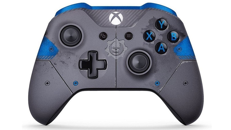 Der Xbox Wireless Controller in der JD Fenix Limited Edition ist im Design an die Rüstung des Gear of War-Helden angelehnt.