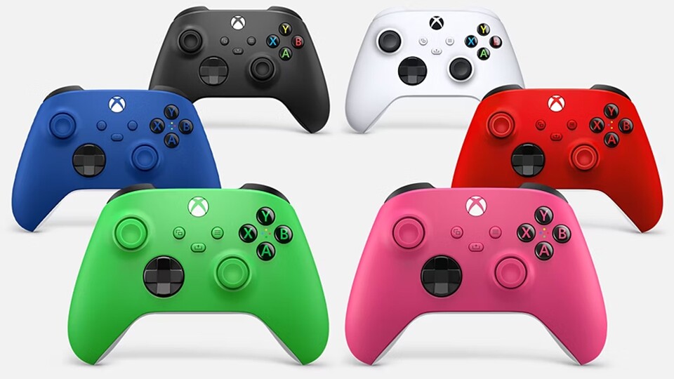 Für jeden Geschmack das passende Gamepad: Der Xbox Wireless Controller ist in allerlei bunten Farben erhältlich.