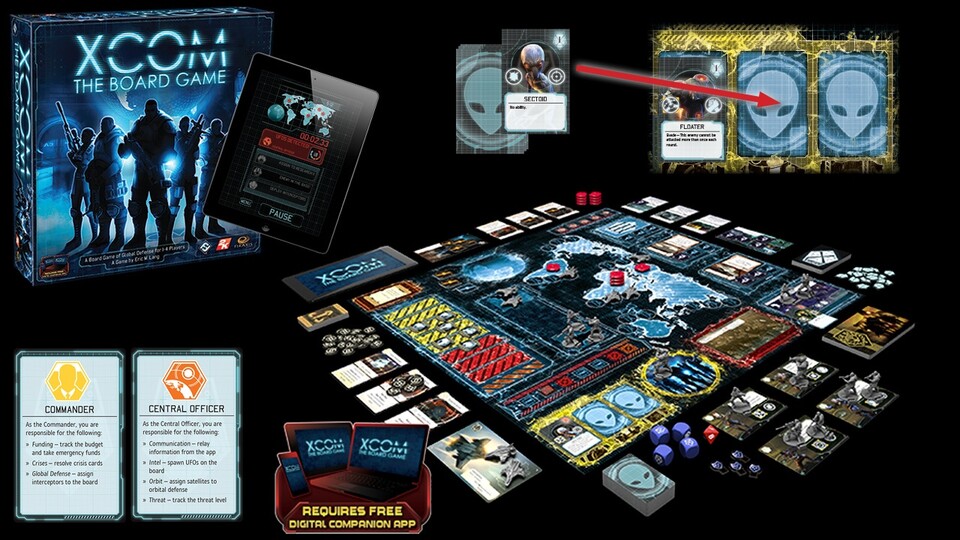 In XCOM: The Board Game wehren bis zu vier Spieler eine Alien-Invasion ab.