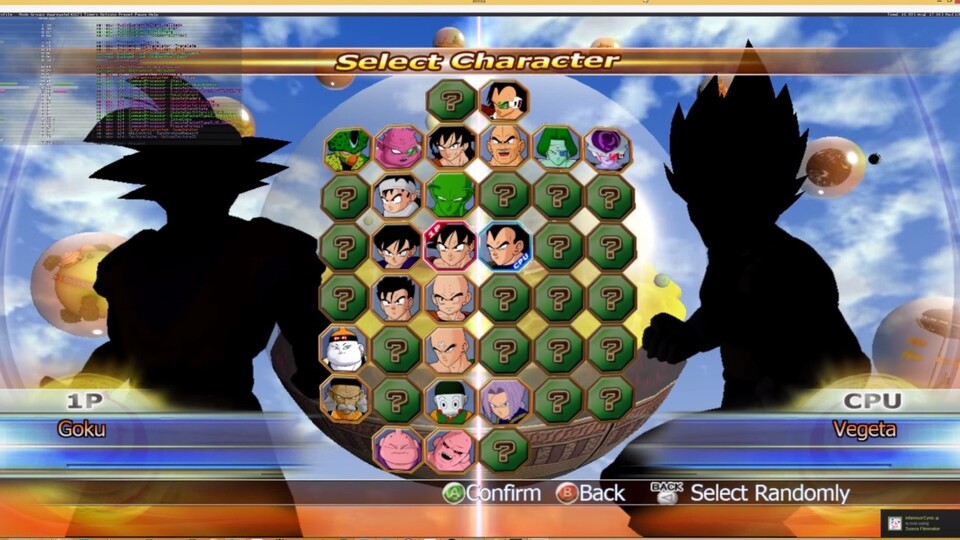 Der Xenia Xbox 360 Emulator mit Dragon Ball Reging Blast.