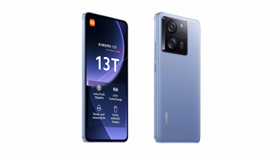 Die Rückseite des 13T ist aus veganem Leder und verleiht dem Handy einen ansprechenden Look.