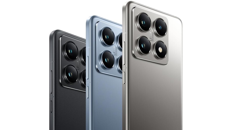Das Xiaomi 14T Pro gibts in drei schicken Farben: Titanium, Blue und Black