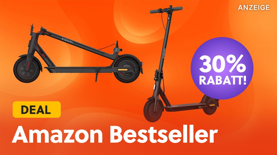 The bestseller among e-scooters is now 30% reduced on Amazon and at MediaMarkt.