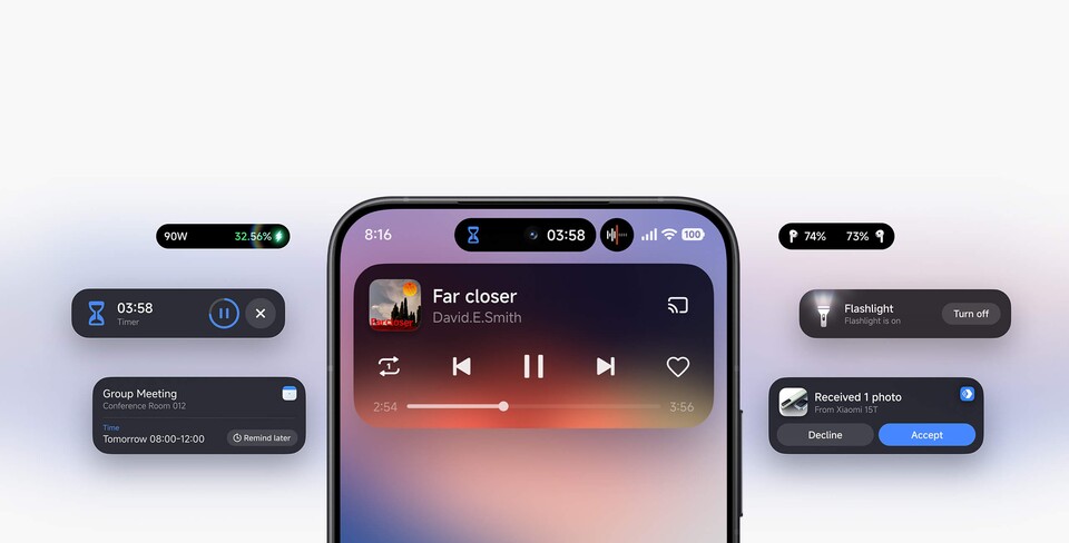 Xiaomi Hyper Island unterstützt bereits Dutzende Anwendungen. (Bildquelle: Xiaomi)