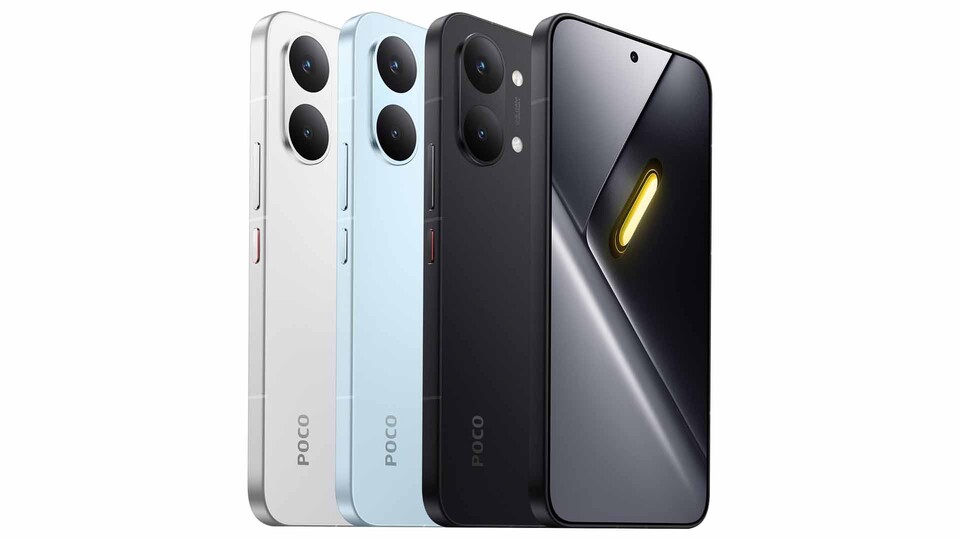 Weiß, Blau und Schwarz: Das Poco X8 Pro Max gibts in drei schicken Farben.