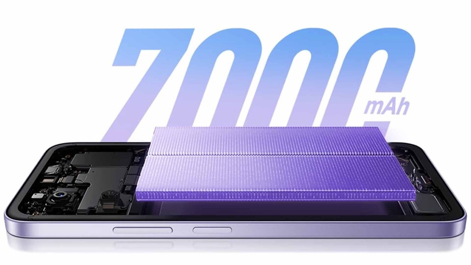 Lange unterwegs ohne Ladegerät: Der 7000-mAh-Akku macht das Xiaomi Redmi 15 zum ausdauernden Begleiter.