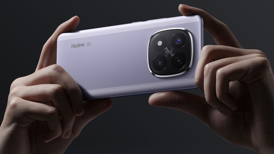 Rückseite des Xiaomi Redmi Note 14 mit 108-MP-Triple-Kamera für hochauflösende Schnappschüsse