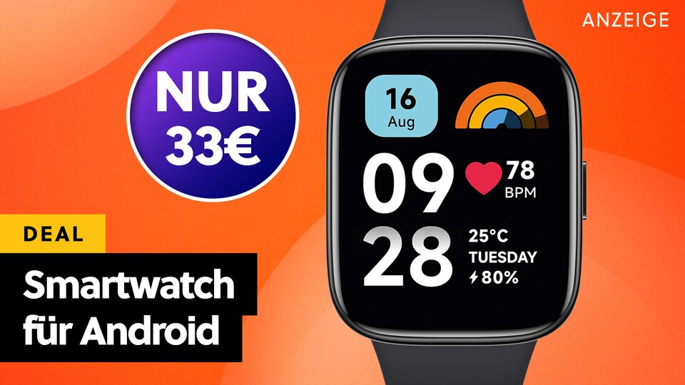 Smartwatch für Android für nur 33€ - diese Xiaomi Smartwatch ist richtig günstig!