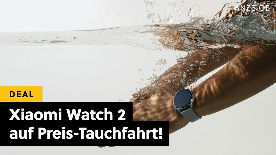 Mit einer Wasserdichtigkeit von bis zu 5bar könnt ihr die Xiaomi Watch 2 bei eurem nächsten Sprung ins kühle Nass mitnehmen!