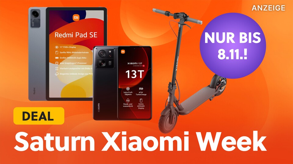 Die Xiaomi Week bei Saturn versüßt Schnäppchenjägern bereits jetzt die Wartezeit bis zum Black Friday 2023!