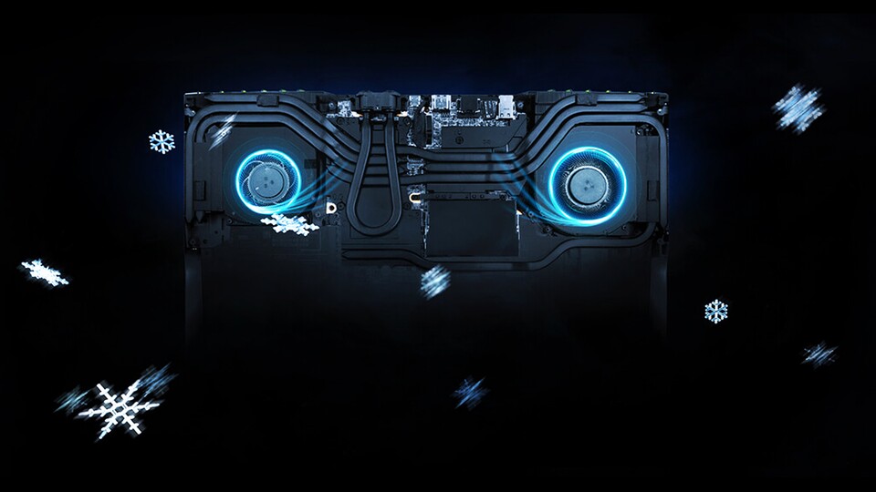 Kühlung ist das A und O bei Laptops: EDas XMG Neo 16 leitet die Temperatur überragend gut ab - optional sogar mit Wasserkühlung!