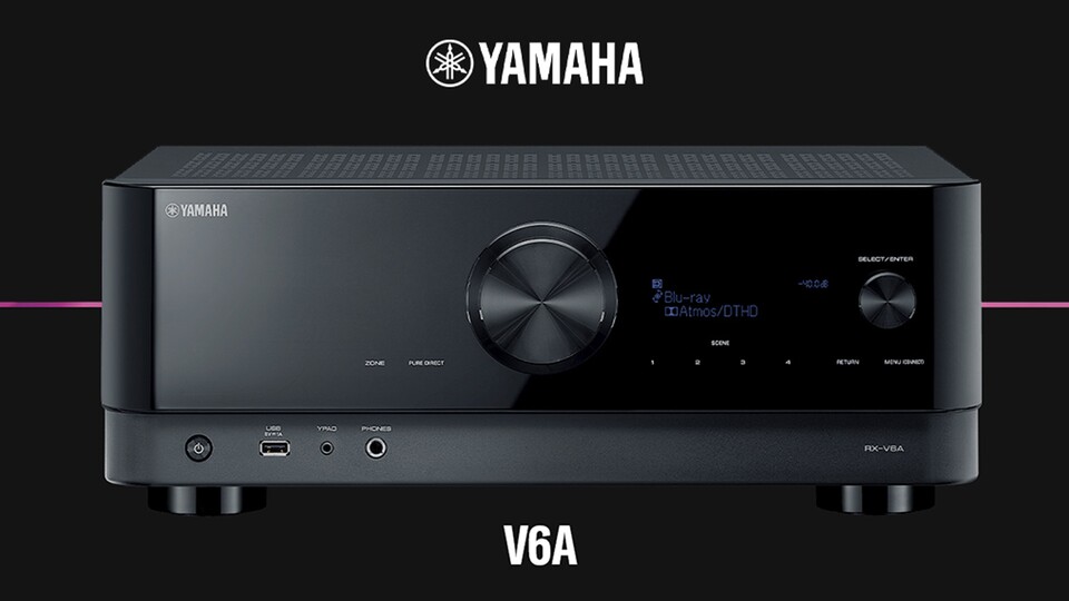 HiFi-Sound, Dolby Atmos, HDR 10+ und 4K120Hz - der Yamaha braucht sich nicht vor Denon zu verstecken. Und hübsch ist er auch.