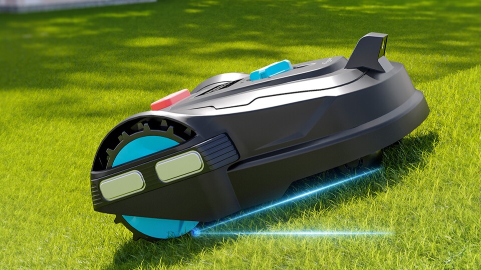 Der Bergsteiger unter den Mährobotern: Der Yardcare M800 Plus erklimmt auch Steigungen von bis zu 20 Grad problemlos.