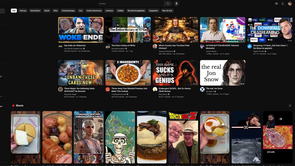 Die Auswahl unterhaltsamer Inhalte ist auf YouTube schier endlos.