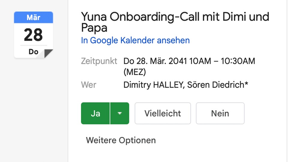 Im Jahr 2041 fängt meine Tochter also bei der GameStar an. Was werden wohl ihre Genre-Expertisen sein?